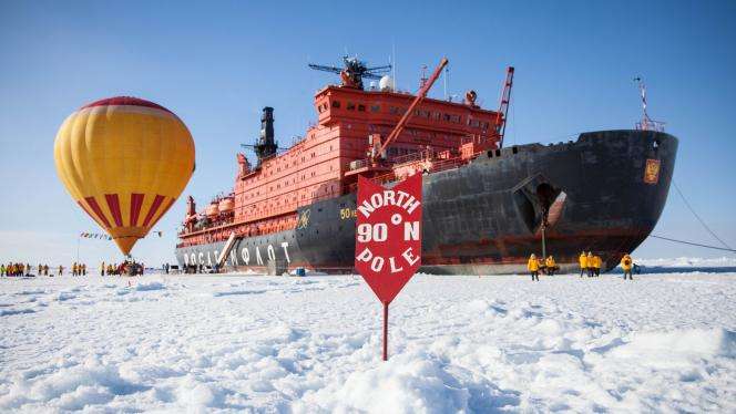 【北极点】50年胜利号·核动力破冰船·远征北极点14天巅峰之旅·年度首航破冰气势更加震撼